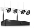 8 Channel 2K 3MP Home Security Camera System with 12 Inch Monitor & 1TB HDD B3690