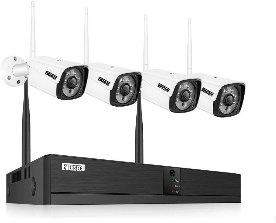 8 Channel 2K 3MP Home Security Camera System with 12 Inch Monitor & 1TB HDD B3690