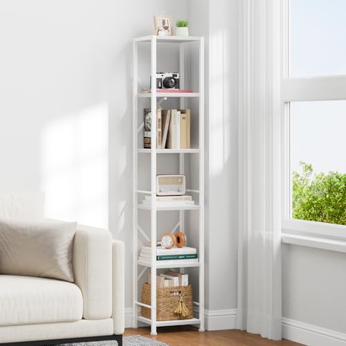 6 Tier Metal and Wood Bookshelf X721