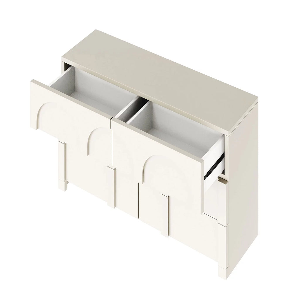 Half Gloss White 6 Drawer Dresser Z295327