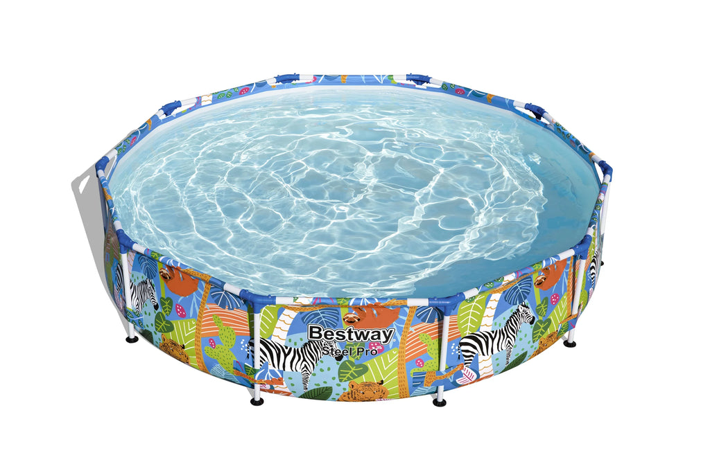10 ft. x 26 in. Round Metal Frame Above Ground Pool J97322