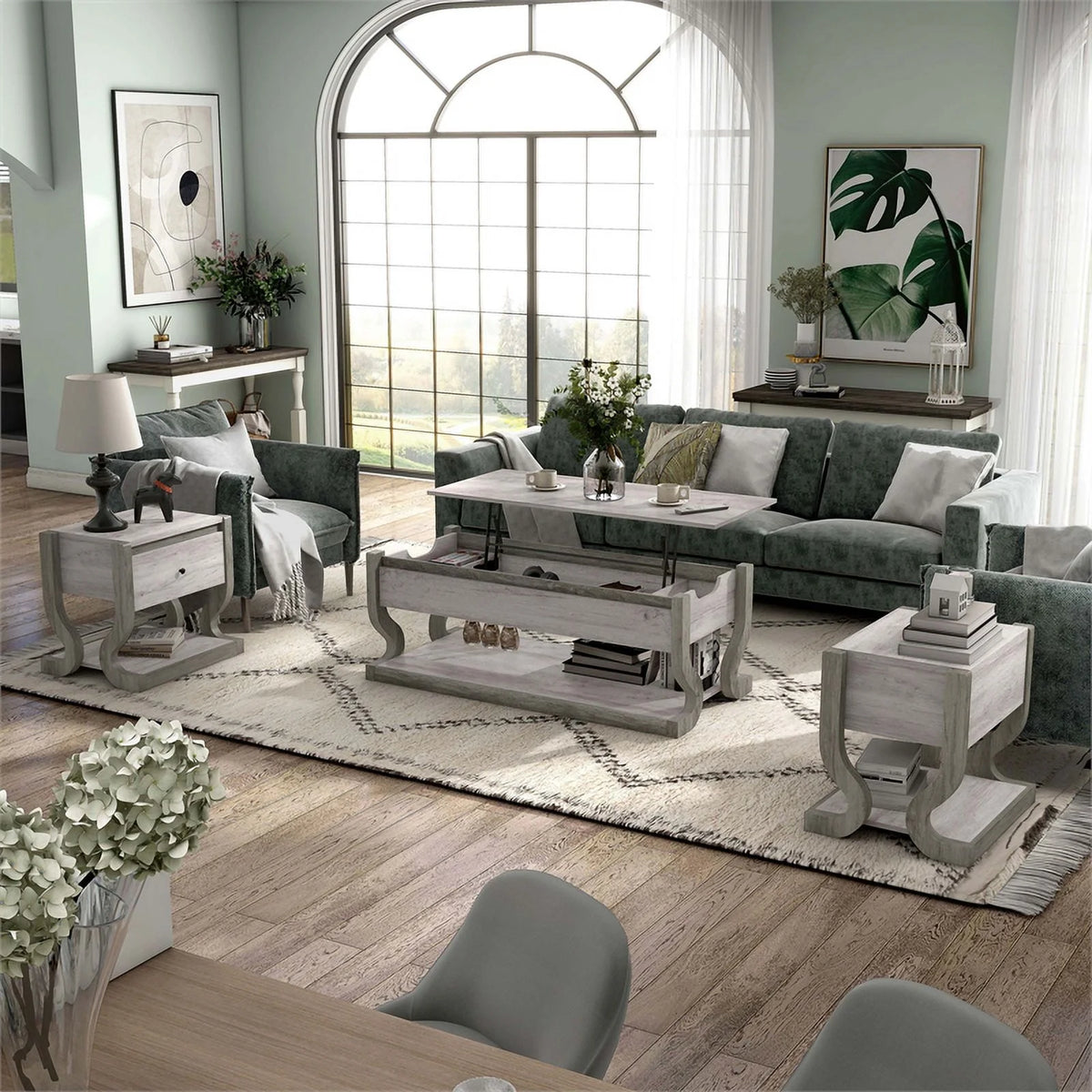 3-Piece Wood Coffee Table Set G8522