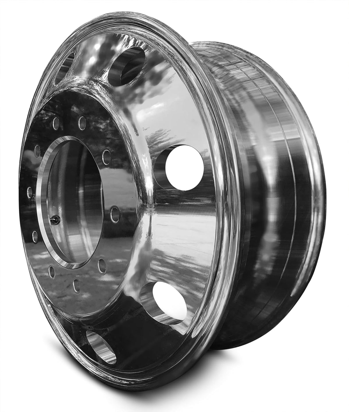 19.5 Inch 10 Lug Polished Aluminum Wheel F771