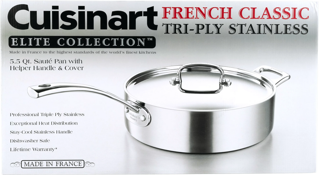 Stainless Steel Saute Pan with Cover 5.5 Quart R8112
