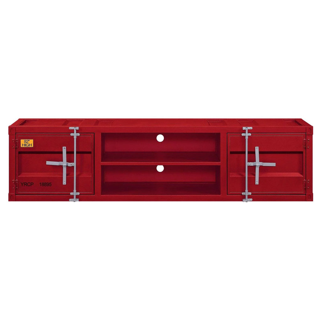 2-Door Metal Frame TV Stand with Shelves K5980