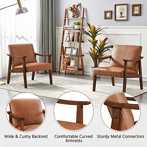 Beige Corduroy Accent Chair Set of 2 M207