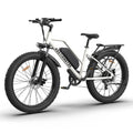 750W Electric Bike Fat Tire 48V 13AH Removable Lithium Battery White U160191