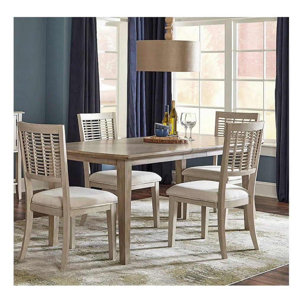 Sandy Gray Wood Rectangle Dining Table with Extensions G877