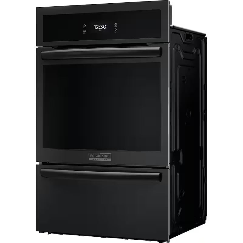 24 in. Single Gas Built-In Wall Oven with Air Fry Self-Cleaning in Black O274158