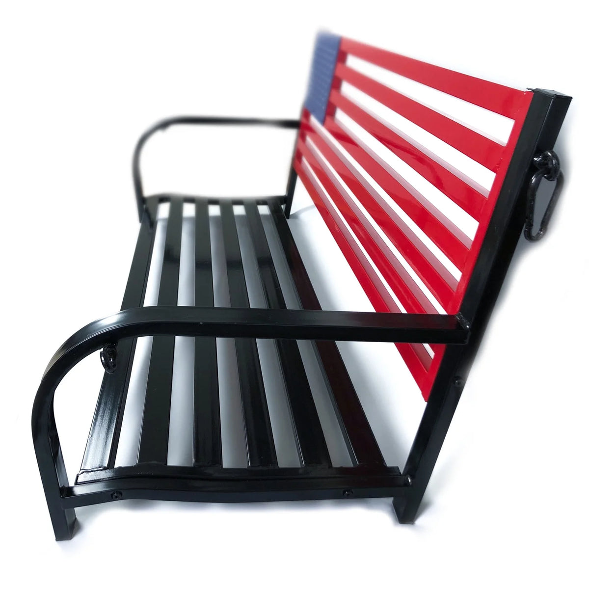 American Flag Outdoor Porch Swing with Hanging Chains L5603