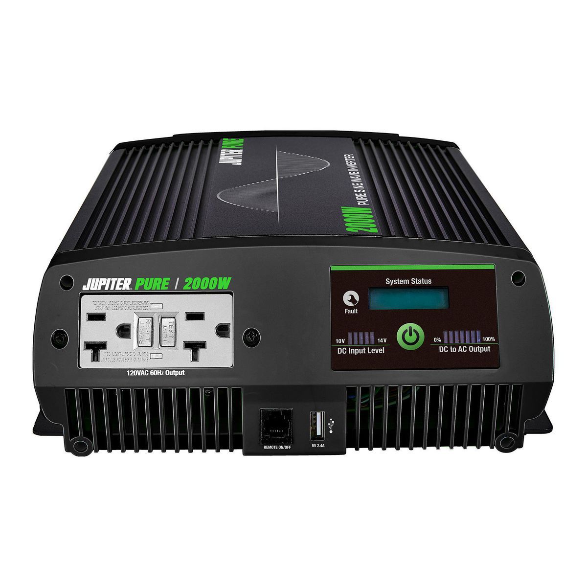 2000 Watt Continuous 4000 Watt Peak Pure Sine Wave Power Inverter X407945