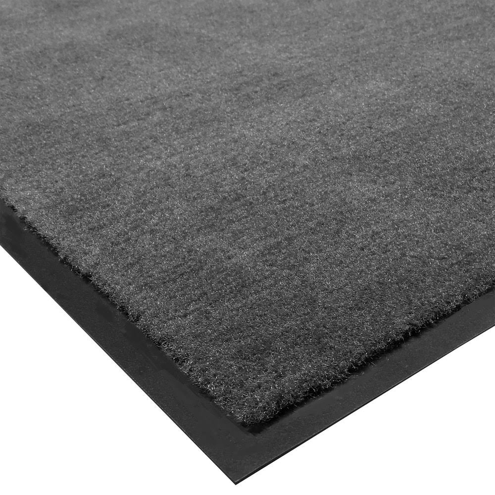 Charcoal Gray 3 ft x 60 ft Olefin Carpet Floor Mat Roll O793034