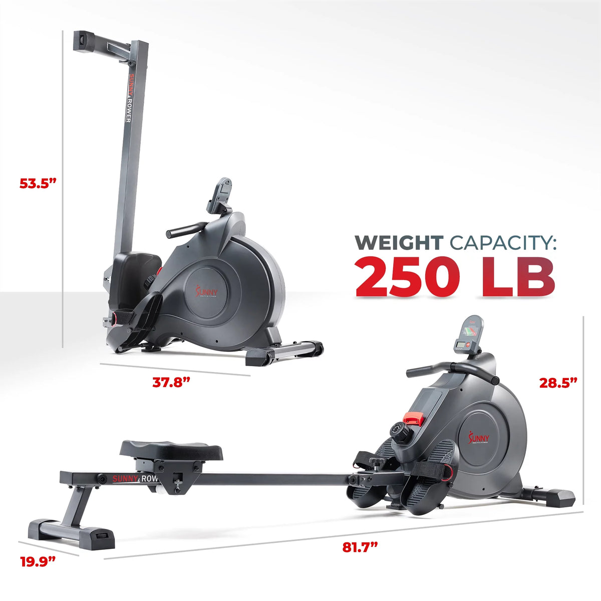 Magnetic Rowing Machine with Bluetooth Connectivity Q424