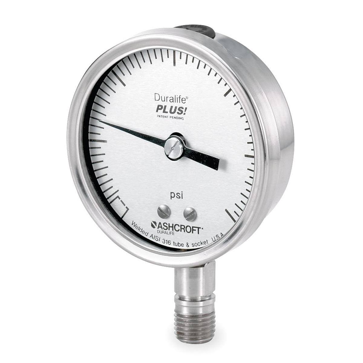 Pressure Gauge, 0 to 1000 psi, 3-1/2in I6024