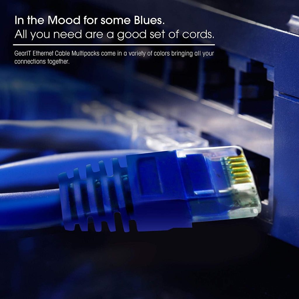 Cat5e Ethernet Patch Cable 1 Foot Blue Q34435