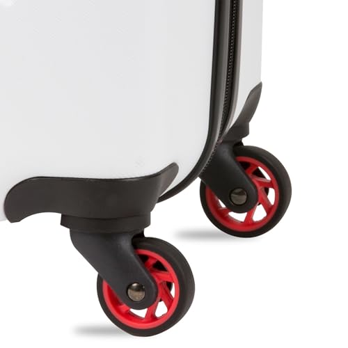 Hardside Expandable Luggage with Spinner Wheels, White, Carry-On 19-Inch N105