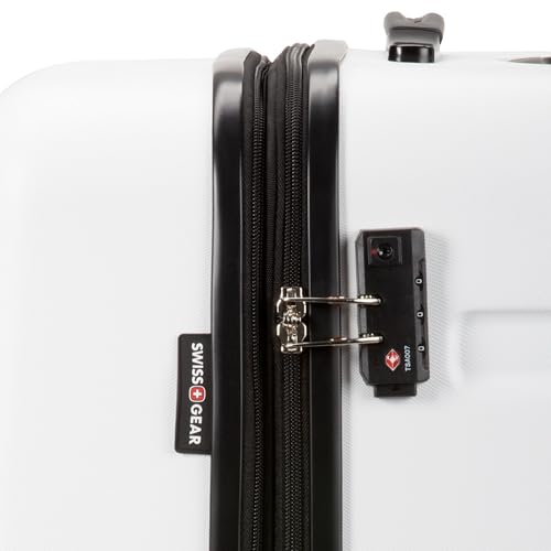Hardside Expandable Luggage with Spinner Wheels, White, Carry-On 19-Inch N105