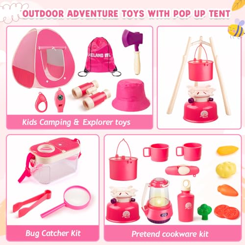 Kids Camping Set with Tent and Campfire H856540