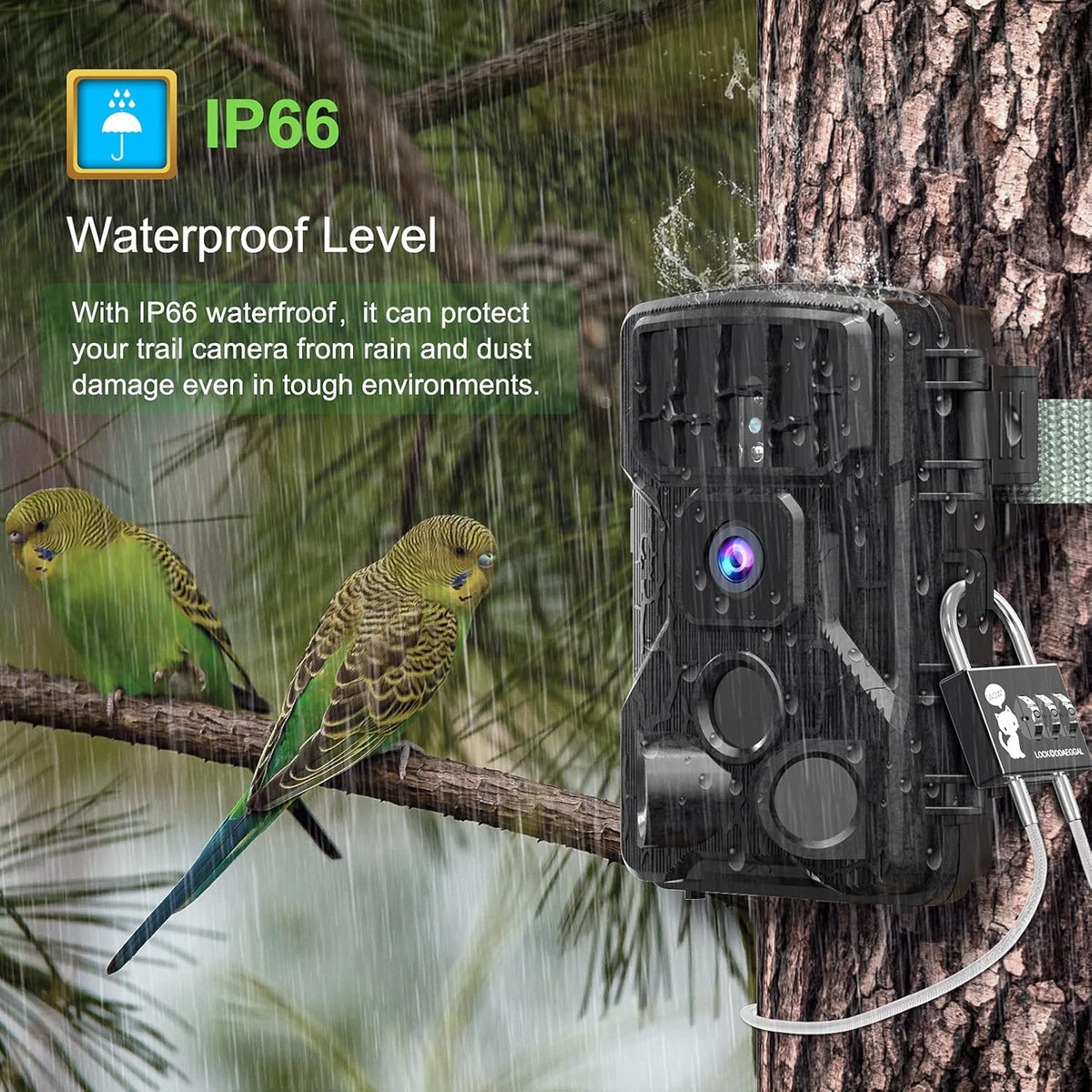 4K 30MP WiFi Bluetooth Trail Camera with Night Vision Motion Activated Waterproof K623