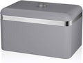 Grey Metal Bread Bin G3432