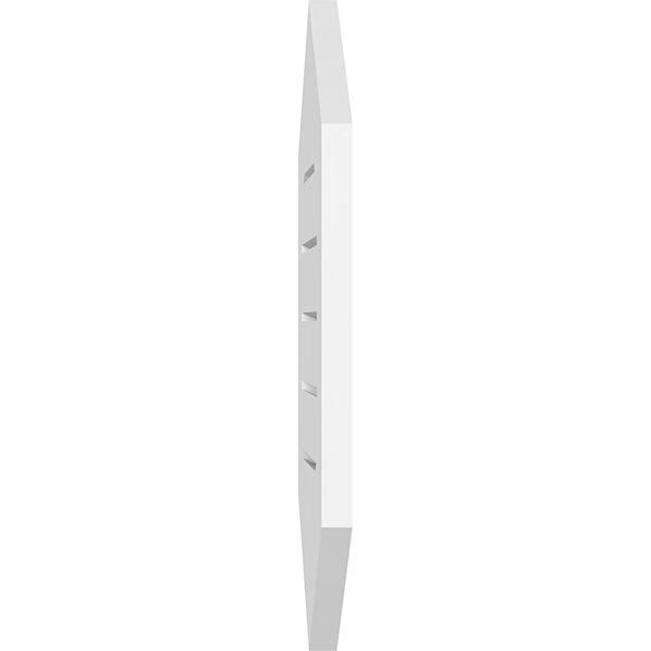 Vertical Peaked Surface Mount PVC Gable Vent B670132