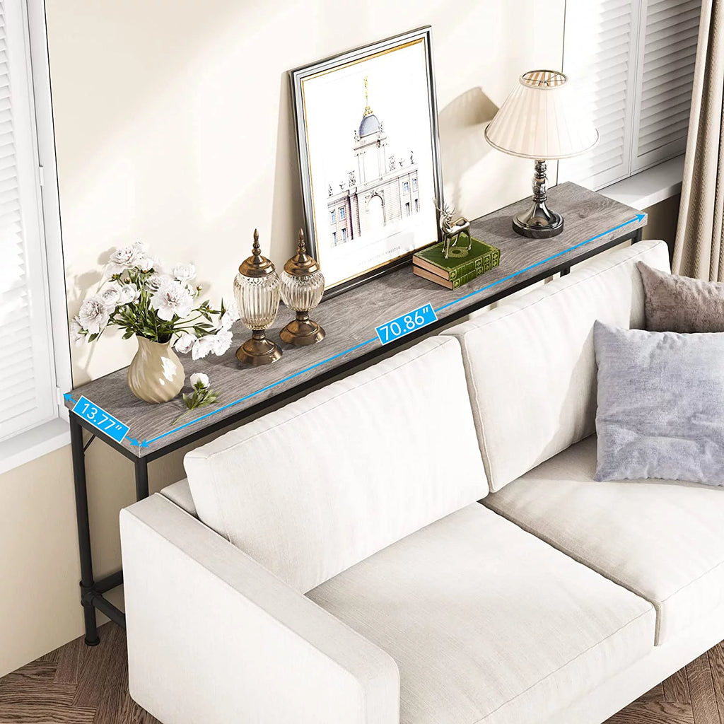 70.9" Grey Console Table X876013