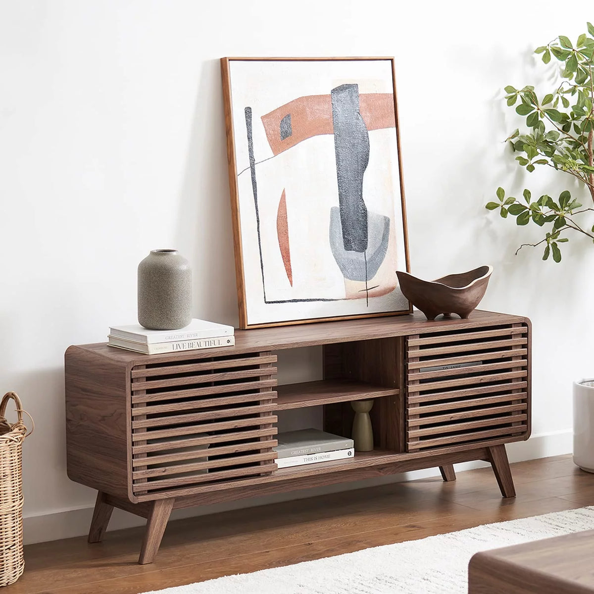 59 Mid-Century Modern TV Stand Console X599534