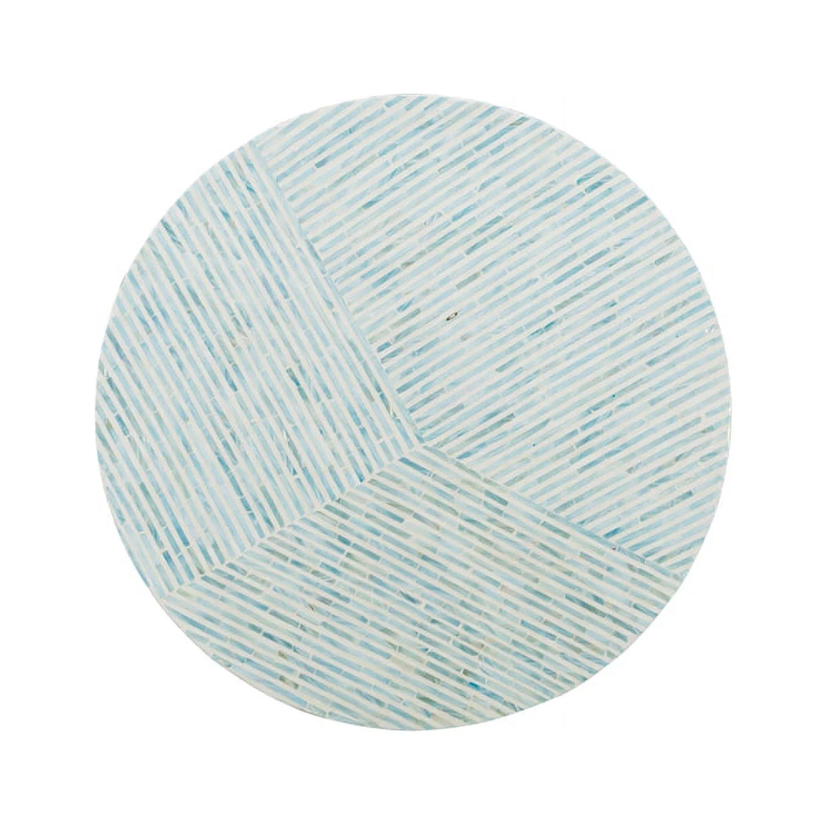 Blue Capiz Mosaic Inlay Coffee Table U5956