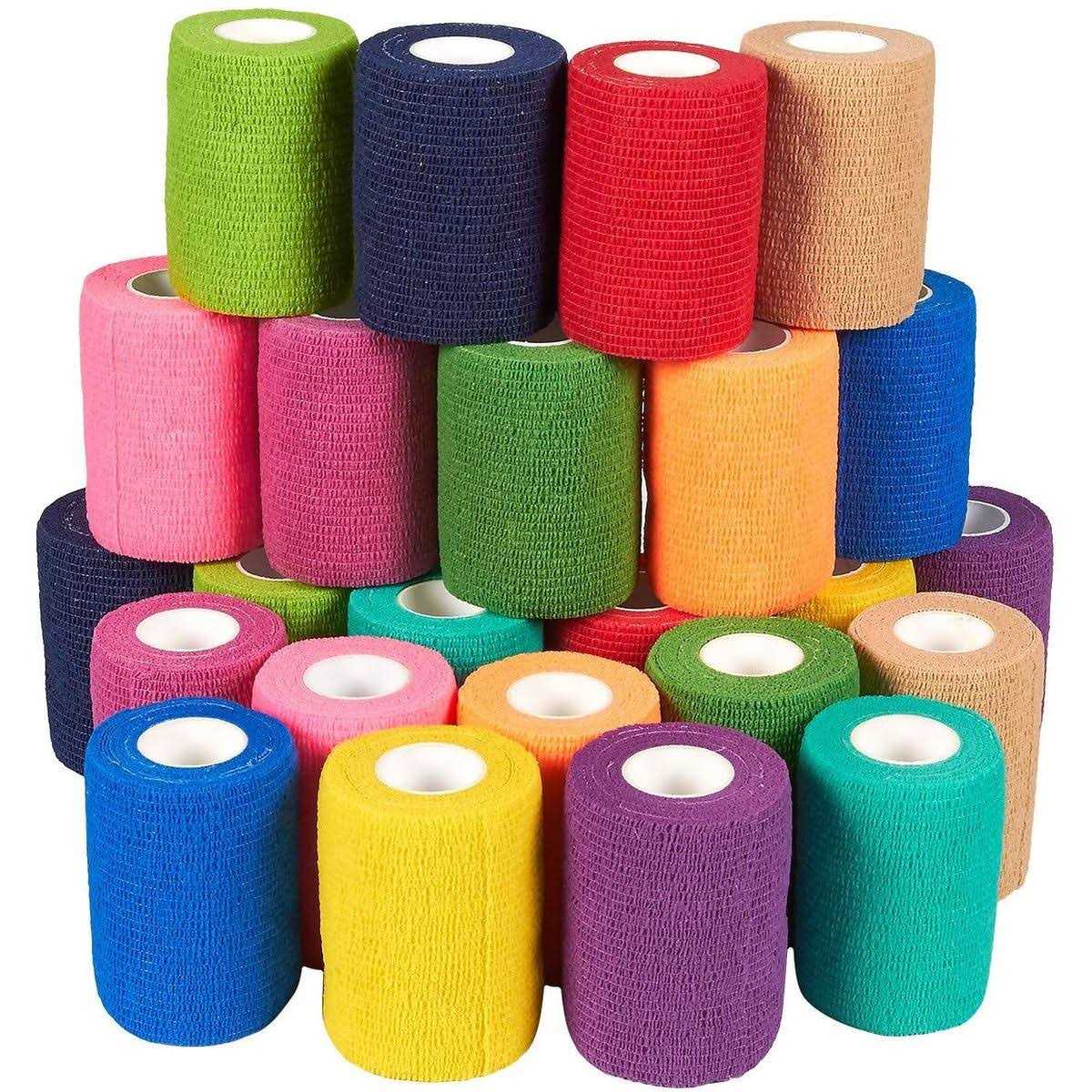 24 Rolls Self Adhesive Bandage Wrap 3 Inch x 5 Yards N865