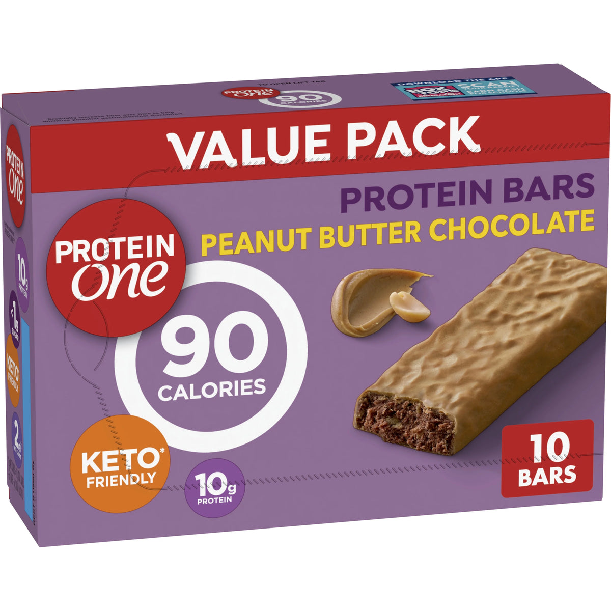Peanut Butter Chocolate Protein Bars 10 ct Z58153