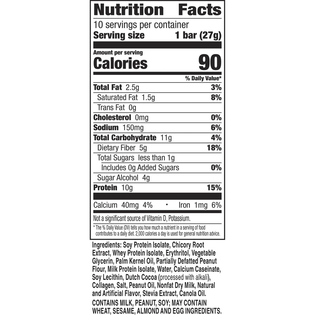 Peanut Butter Chocolate Protein Bars 10 ct Z58153
