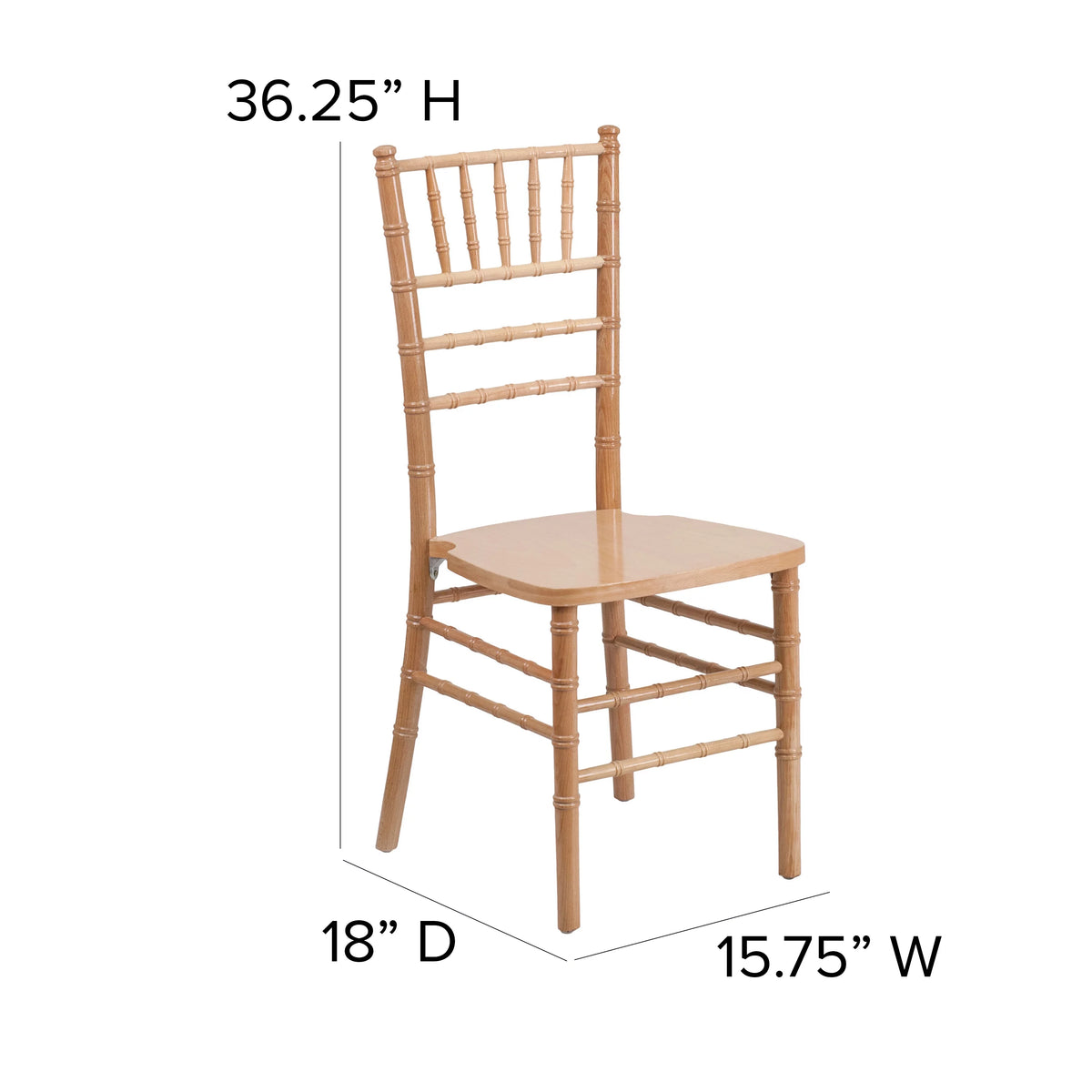 Natural Wood Chiavari Chair U451
