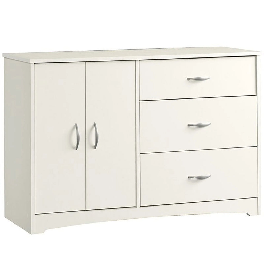 Engineered Wood 3-Drawer Dresser in Soft White M85584