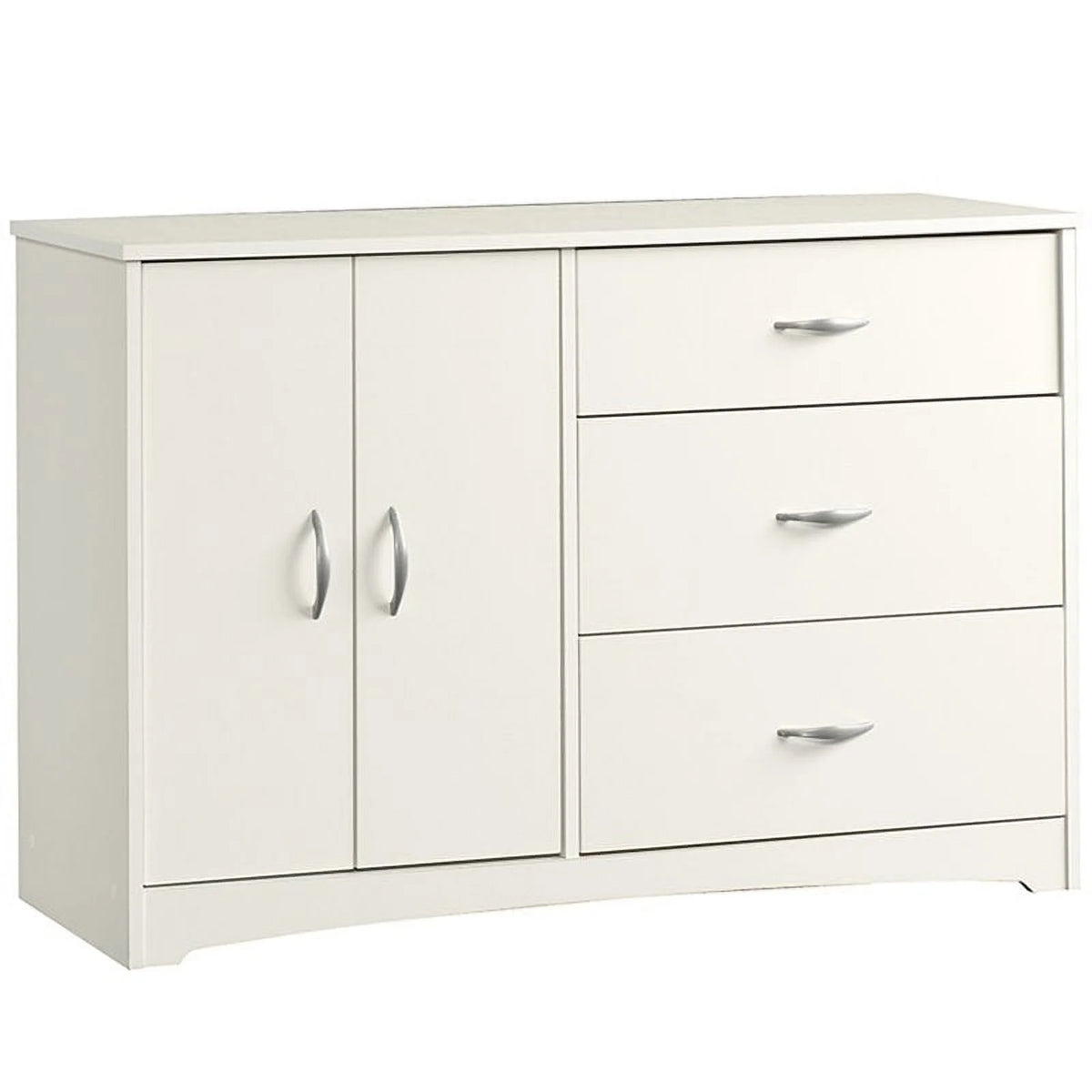 Engineered Wood 3-Drawer Dresser in Soft White M85584
