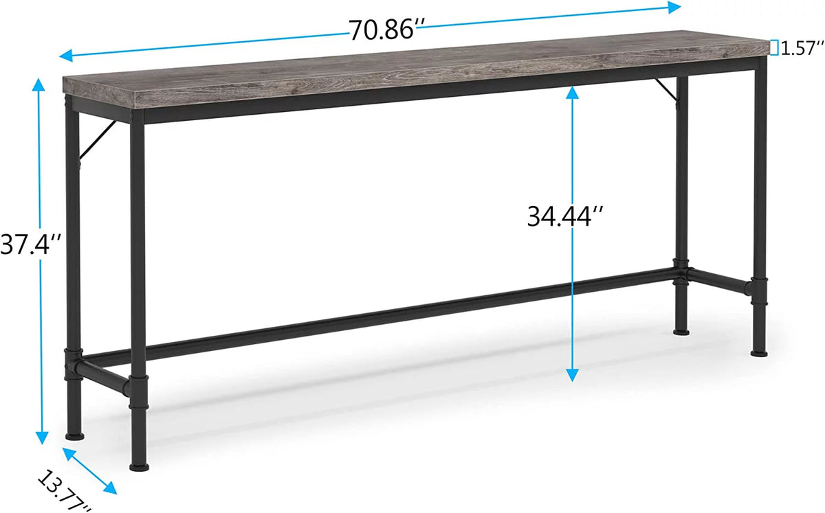 70.9" Grey Console Table X876013
