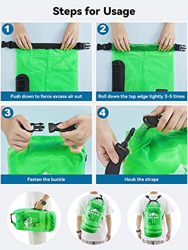 5L/10L/20L/30L/40L Waterproof Dry Bag with Phone Case T9249