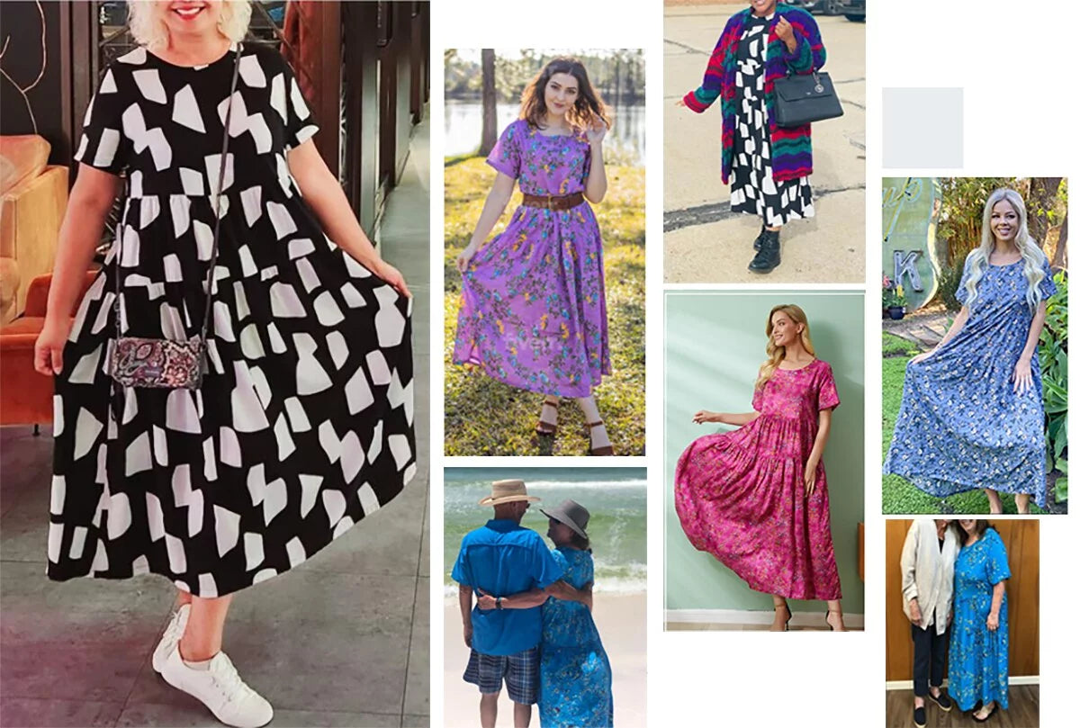 Casual Loose Floral Maxi Dress J251