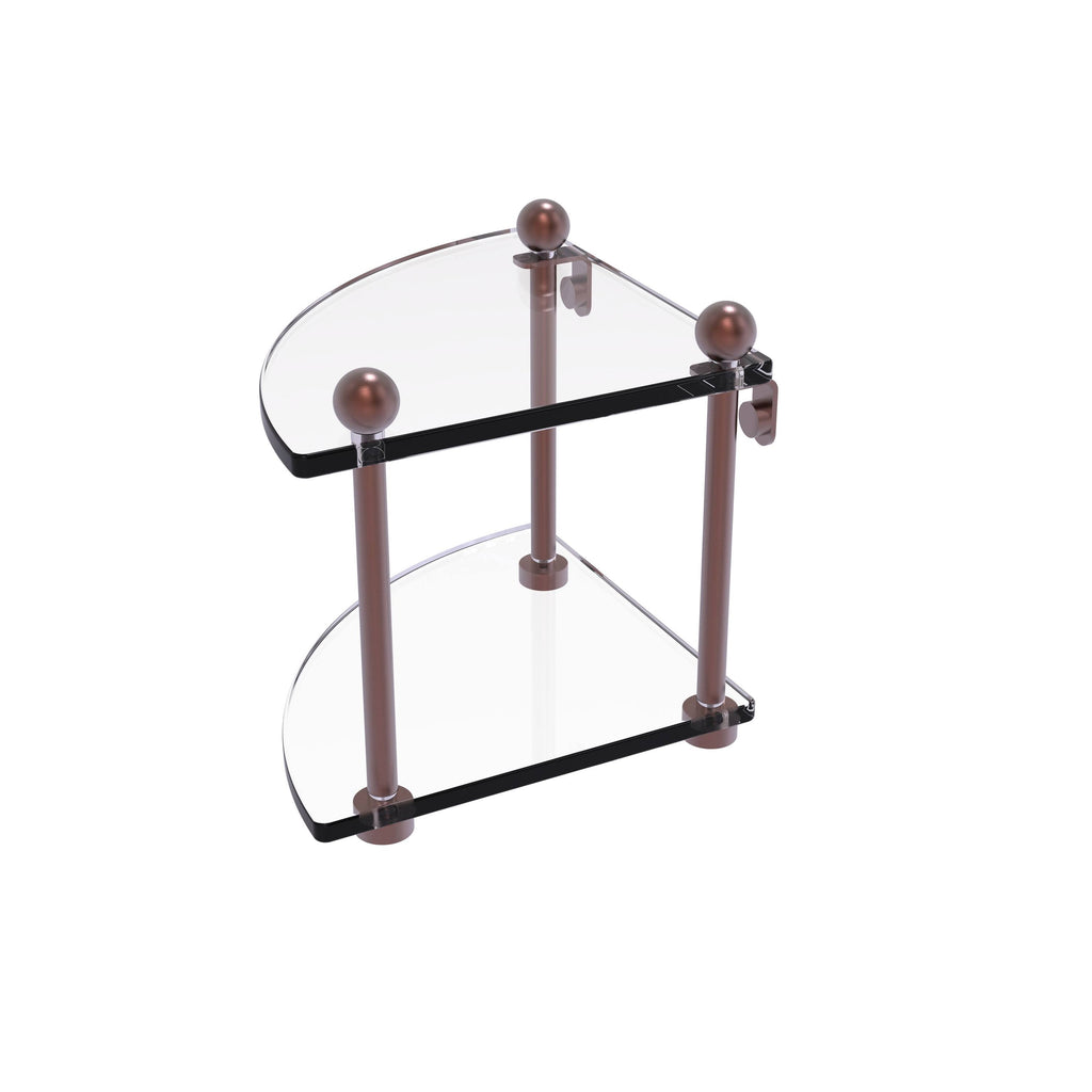 Two Tier Corner Glass Shelf I6244