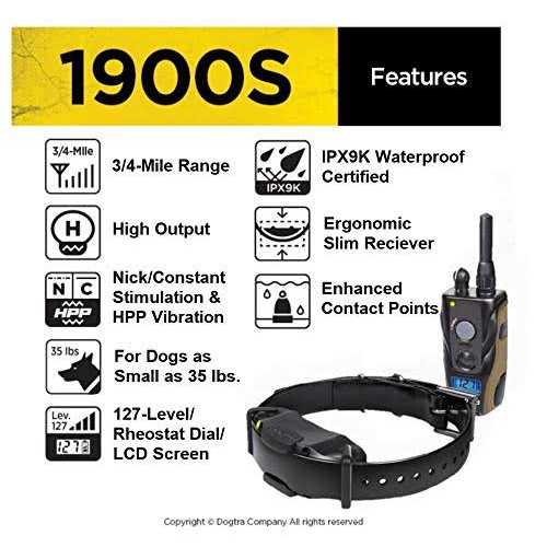 Black 1 Mile Remote Trainer P972