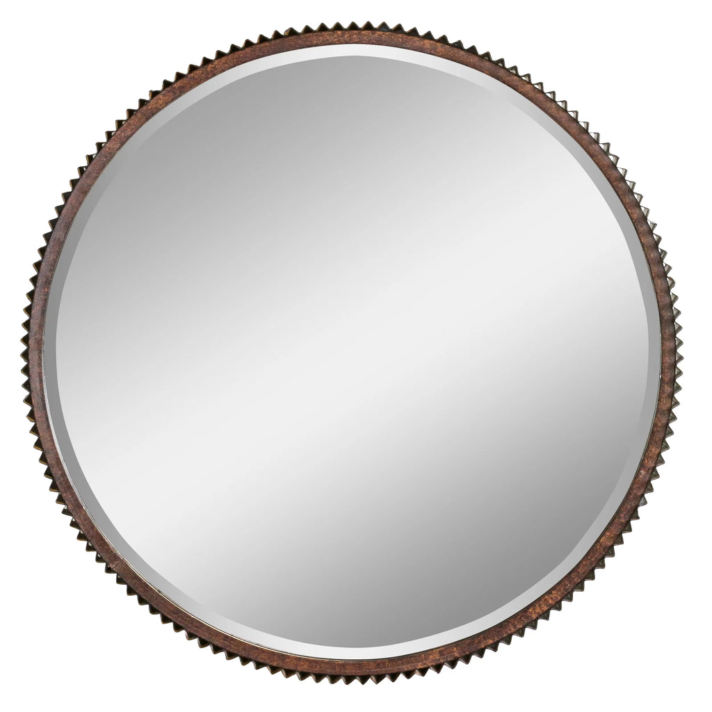 Rustic Metal Wall Mirror Q424