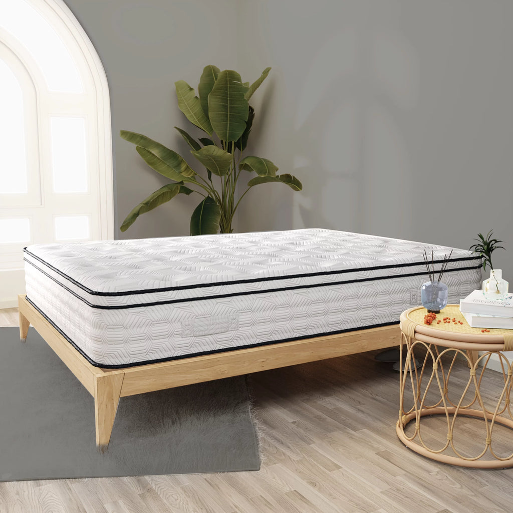 12 Full Hybrid Pocket Spring Comfort Foam Medium Mattress Z861551
