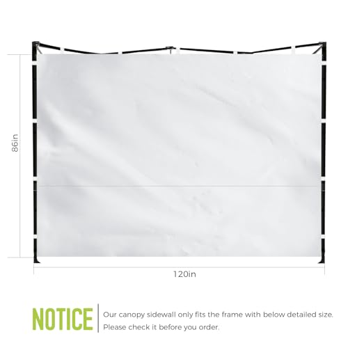 10x10 Pop Up Canopy Sidewalls 300D Waterproof E751
