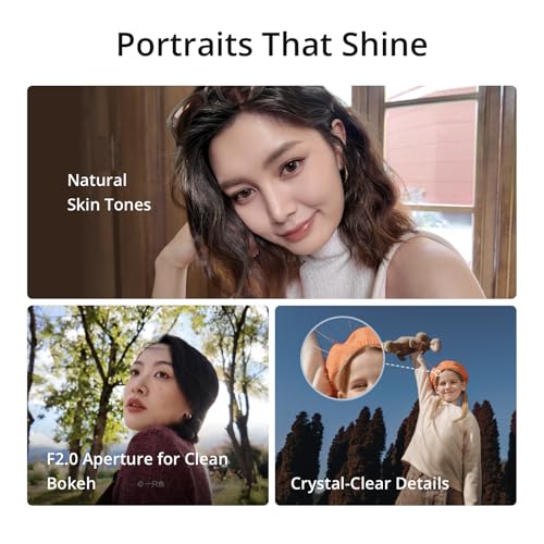 Vlogging Camera with 1'' CMOS & 4K/120fps Video, 3-Axis Stabilization, 2" Rotatable Touchscreen X1085