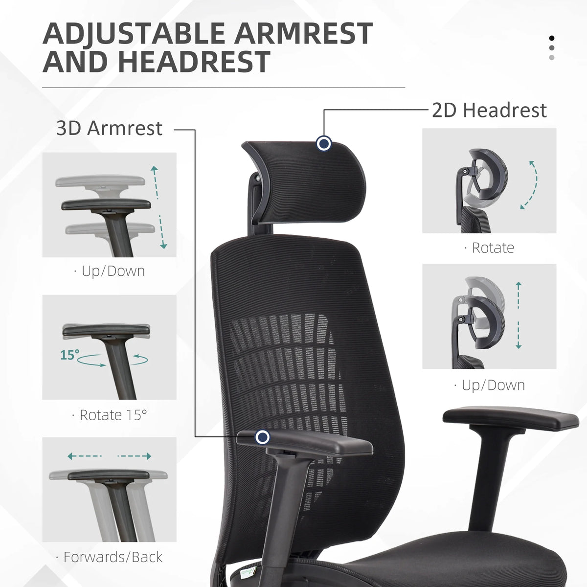 Black Ergonomic Mesh Office Chair S215