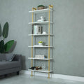 6-Tiers Wood Ladder Shelf Bookcase D7512