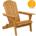 Yellow Wooden Folding Adirondack Chairs W579449