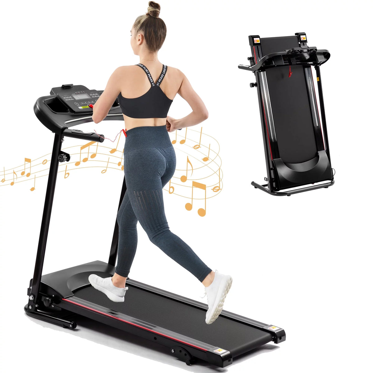 Folding Treadmill 2.5HP 240 lbs Max Weight F78882