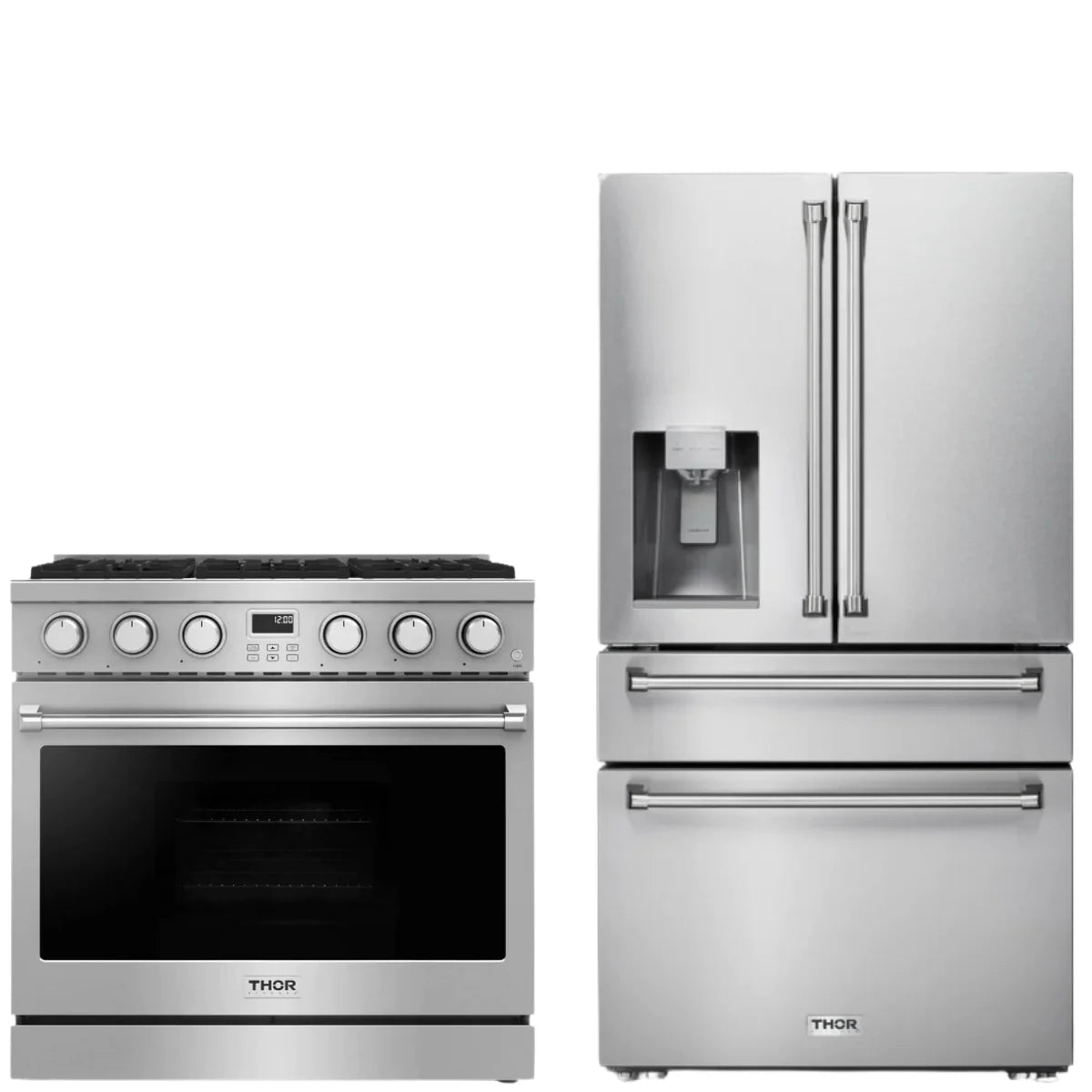 36 Gas Range and Refrigerator I104191