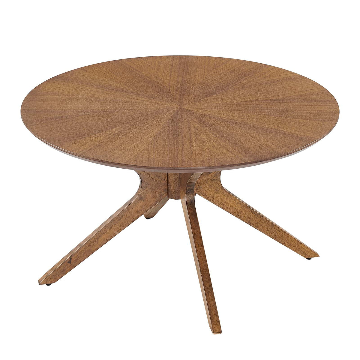 Round Wood Coffee Table in Walnut B769