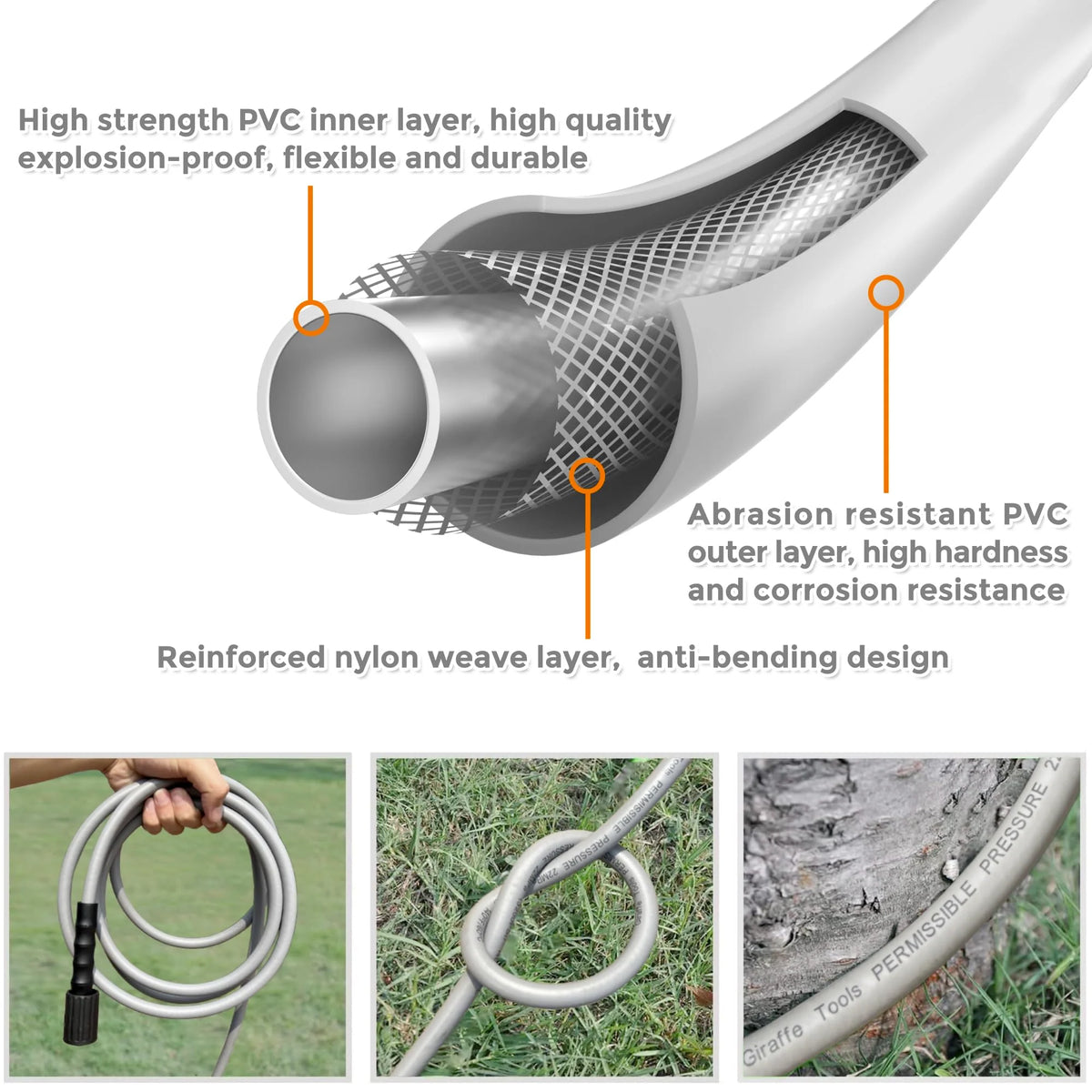 Power Washer Hose 25ft-100ft S4979